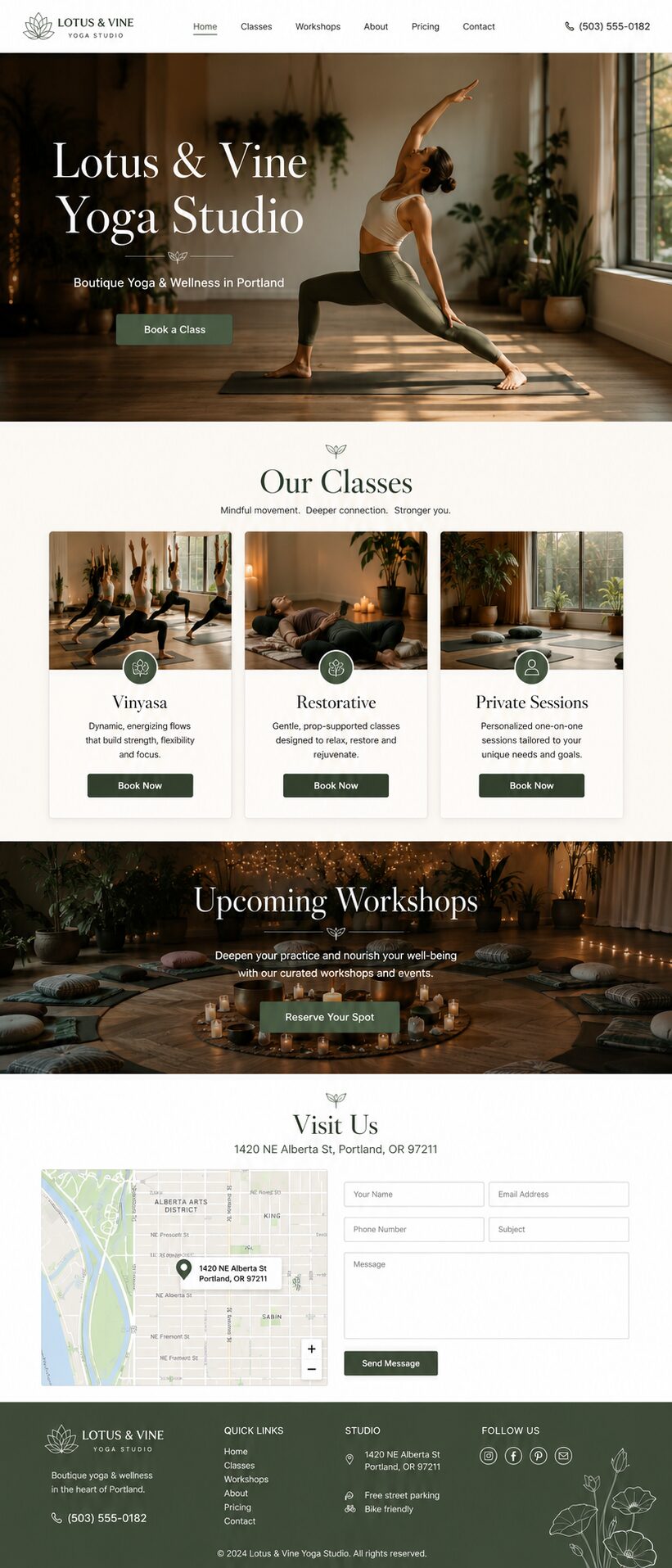 Home design mockup