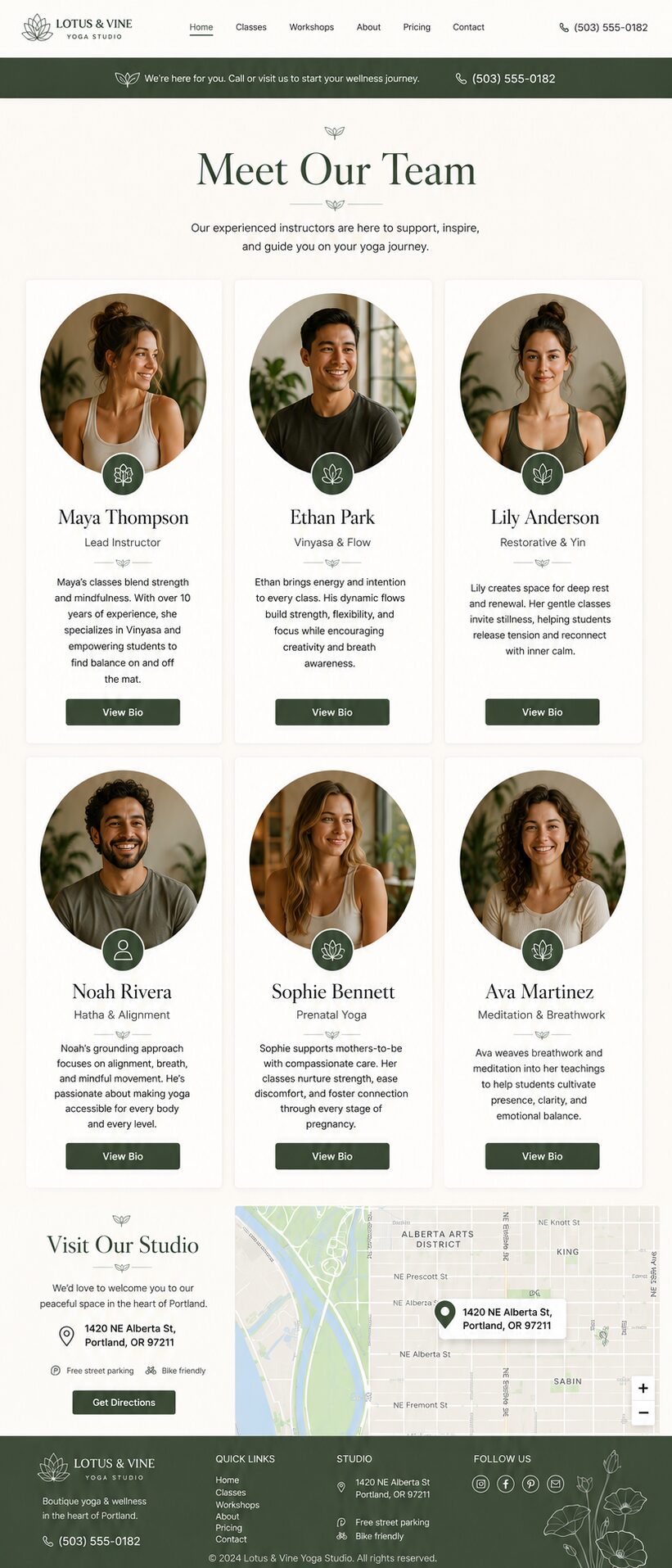 Team design mockup